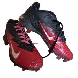 Nike FastFlex Vapor Size 1Y Red & Black Cleats